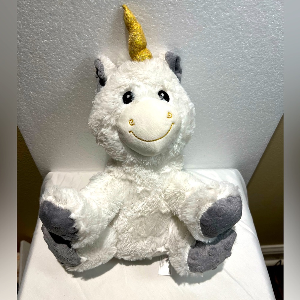 Unicorn Plush Rattle Crinkle Feet by Spark